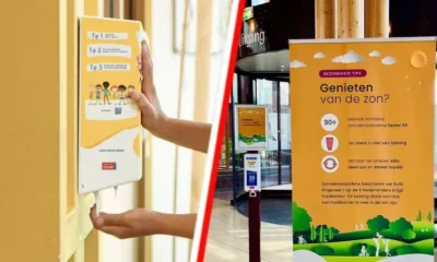 Protect against the summer heat in the Netherlands Free sunscreen stations