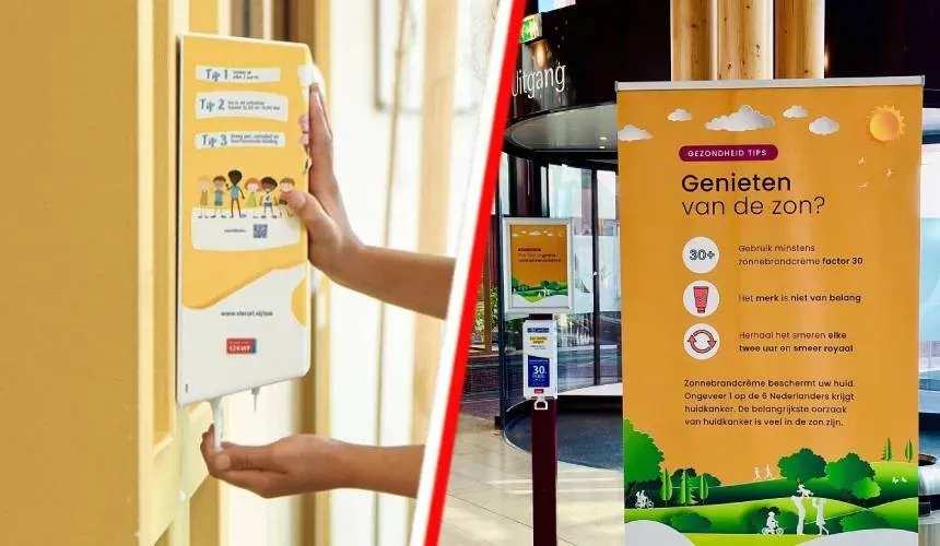 Protect against the summer heat in the Netherlands Free sunscreen stations