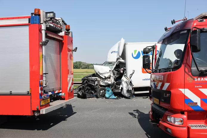 Serious accident near Zwolle on the A28